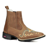 Botina Couro Bota Texana