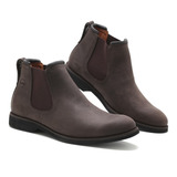 Botina Couro Masculina Super