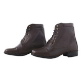 Botina De Couro Luxo Black Horse