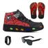 Botinha De Led Homem Aranha Meninos Infantil Chinelo Brindes