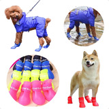 Botinha De Silicone Sapatinho Passeio Cães Gato Pet P M E G