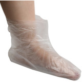 Botinha Plástica Descartável Pedicure Pacote C/ 100 Unidades