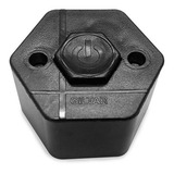 Botoeira Hexagonal Preta Acionamento