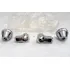  Botões Tkr Vários Modelos Knobs Cromados Kit 4 Peças 