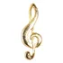Bótom Pim Broche Clave De Sol Musical 35mm Folheado Ouro 18k