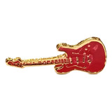 Bótom Pim Broche Guitarra Instrumento Musical Folheado Ouro