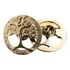 Botton Broche Arvore Da Vida Metal Dourado
