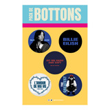 Bottons Pack Billie Eilish  Hit Me Hard And Soft  unissex 