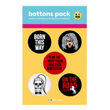 Bottons Pack Lady Gaga - Born This Way - Bepop Bepopzinha