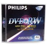 Box 3 Dvd+rw Regravável Philips 4.7gb Para Gravador De Mesa