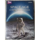 Box Dvd Space Age - A História Da Nasa - Bbc - 2 Discos