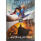 Box Superman O Retorno +batman Begins 4 Dvds Original Novo!!