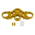 Braçadeira Cnc Triple Tree Para Yamaha R15 V4 2022 Gold