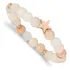 Bracelete, Cinzel, Aço Inoxidável, Rosa Polida, Aventurina
