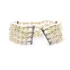 Bracelete 4 Fios Pérola Entremeios Ouro 18k Diamantes J24143