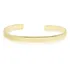 Bracelete Bia Folheado A Ouro 18k Liso Piuka Comprimento 6 Cm Cor Dourado Diâmetro 6  