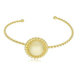 Bracelete Circulo Trancado Dourado