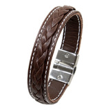 Bracelete De Couro Sofisticado