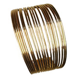Bracelete Em Linhas Dourado