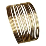 Bracelete Em Linhas Dourado