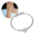 Bracelete Feminina Aço Inox 316l Berloque Coração Cor Prata