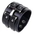 Bracelete H Preto Masculino Pulseira De Couro Moto Depp Rock Comprimento 0 Cm Diâmetro 0 Cm