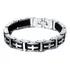 Bracelete Homem Aço Prata Grossa Larga Cruz Crucifixo A47