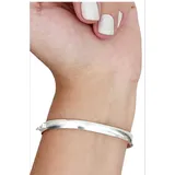 Bracelete Largo Macico Prata