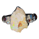 Bracelete Luxo Prata Opala