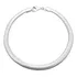 Bracelete Masculina Lacraia Fina 4mm 18,5cm Prata Legitima