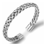 Bracelete Masculino Trancado Aco