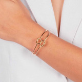 Bracelete No Duplo Liso