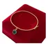 Bracelete Ouro 750/18k 3mm 17cm + Berloque Diversas Cores 