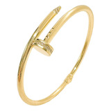 Bracelete Prego Cravejado Ouro