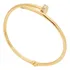 Bracelete Prego Cravejado Ouro 18k 750 Pulso Medio