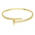 Bracelete Prego Em Zircônias - Banho Prateado Ou Ouro 18k