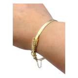 Bracelete Pulseira Chanfrada Fecho