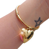 Bracelete Pulseira Dourada Pingente