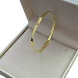 Bracelete Pulseira Feminino Ouro