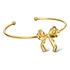 Bracelete Pulseira Laço Ouro Clássica Fina Aro Feminina