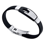 Bracelete Pulseira Masculina Silicone