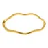 Bracelete Pulseira Ondulado Feminino Folheado A Ouro 18k Hipoalérgenico