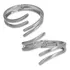 Bracelete Riscas Moderno E Estiloso Prateado