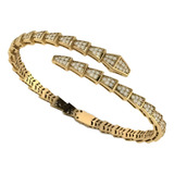 Bracelete Serpente Cravejado Diamantes