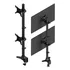 Braço 2 Monitores Vertical Fixação Morsa Giro 360 Inclinado