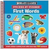 Brain Games   Sticker By Number  First Words  Ages 3 To 6   A Kid S Sticker Activity Book With More Than 150 Stickers 