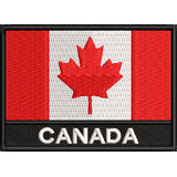 Brasão Bordado Bandeira Canadá Moto Grupo P/ Macacão Ban502