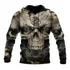 Brasão Sudadera Mexicana Con Capucha T157 Smoke Skull