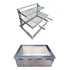 Braseiro 70x40   Kit Grill Flutuante Com Grelha Moeda Inox