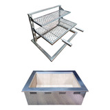 Braseiro 70x40 Kit Grill